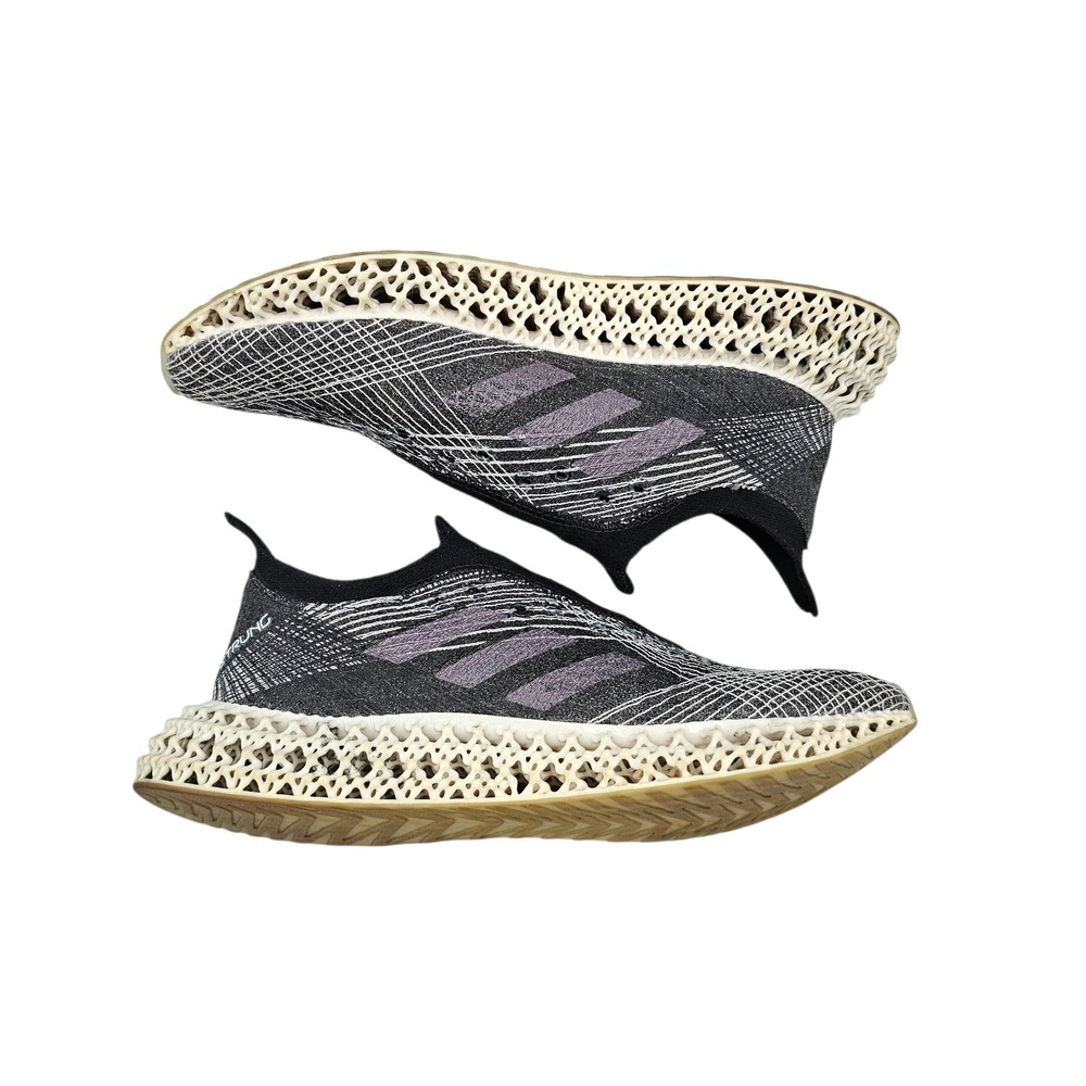 Adidas Womens Size 8.5 US 4DFWD x Strung Black Grey White Running Sneakers Shoes - Picture 6 of 8